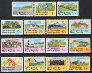 St Kitts Nevis 355-369 MNH VF