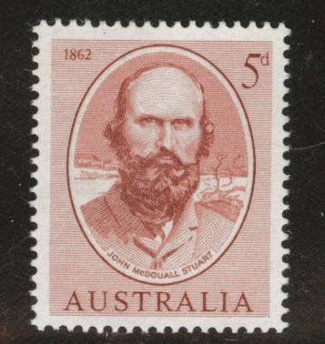  AUSTRALIA Scott 342 MH* 1961 McDouall stamp