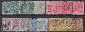 GREAT BRITAIN ^^^^^Sc#123//132 CLASSICS ( EDW VII) $181.60@ lar 2232gb32