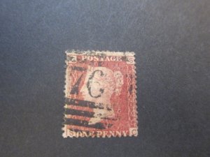 United Kingdom 1864 Sc 33 PL119 Red penny FU