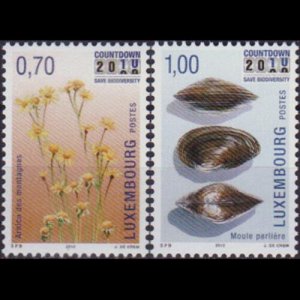 LUXEMBOURG 2010 - Scott# 1287-8 Protect Nature Set of 2 NH