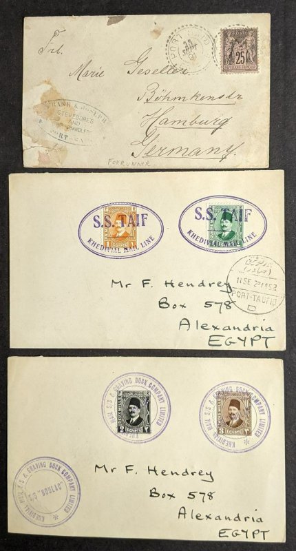 EDW1949SELL : EGYPT Collection as received of 136 Postal History items.