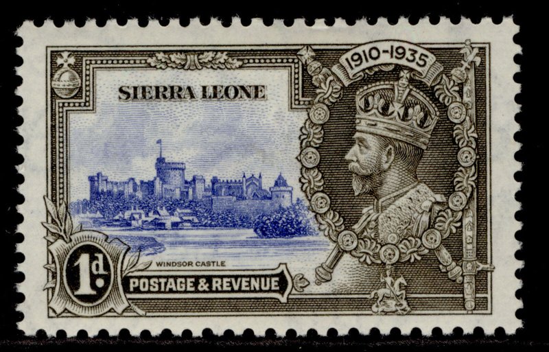 SIERRA LEONE GV SG181, 1d ultramarine & grey-black, M MINT. 