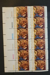 Scott #1444 Christmas 8c Plate Block of 12 Stamps - MNH