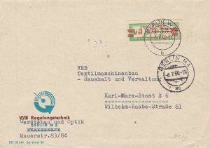Germany DDR 1960 BERLIN W 66 Cancel Central Courier Service Cover Ref 49031
