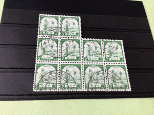 Burma Japanese Occupation used Stamps Block  Ref 51809