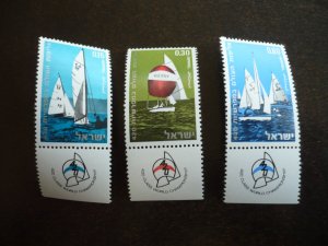 Stamps - Israel - Scott# 419-421 - Mint Never Hinged Set of 3 Stamps with Tabs