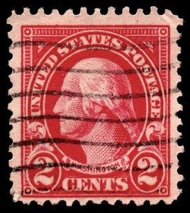 U.S. Scott #554: 1923 2¢ George Washington, Used, F+