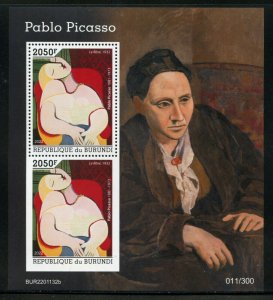 BURUNDI 2022 PABLO PICASSO THE DREAM  SOUVENIR SHEET MINT NEVER HINGED