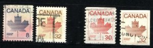 Can #943,946,950-51   -1  used VF  PD