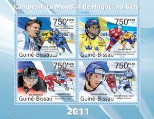 GUINE BISSAU 2011 SHEET WORLD ICE HOCKEY CHAMPIONSHIP SPORTS DEPORTES