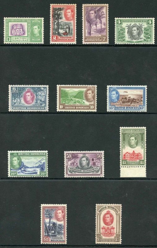 British Honduras SG150/61 1938 KGVI Set of 12 M/M