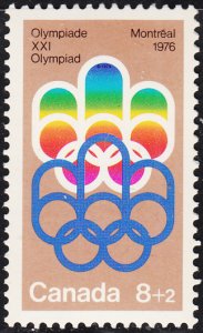 Canada 1974 MNH Sc #B1 8c + 2c Olympic Symbols