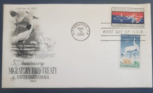 US 1306 and other, 1966 Migratory Birds FDC