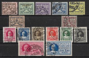 Vatican: 1929 Better Used Set