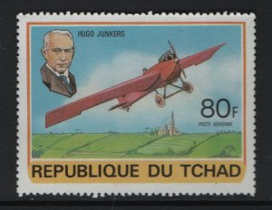 Chad   #C234  MNH  1978  aviation history  80fr