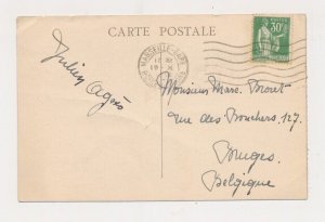 D337578 France Postal Card 1934 Marseille Ascenseurs N.-D. de la Garde Bruges