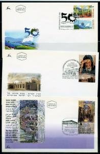 ISRAEL SELECTION OF 24  DIFFERENT  1999  UNADDRESSED CACHETED  FIRST DAY COVERS