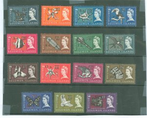 Solomon Islands (British Solomon Islands) #149a-166a Mint (NH) Single (Complete Set)