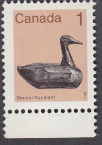 Canada - #917 Artifacts - Duck Decoy - Perf. 14 x 13.3 - MNH