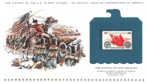 THE HISTORY OF THE U.S. IN MINT STAMPS THE BATTLE OF NEW ORLEANS