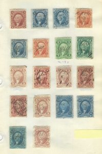 22 DIFF 2nd ISSUE REVENUES  CA1860s USED ALL DIFF