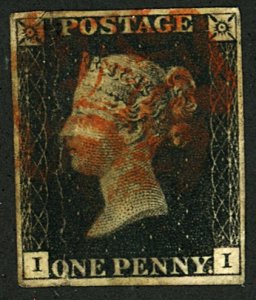 GB #1 USED PENNY BLACK