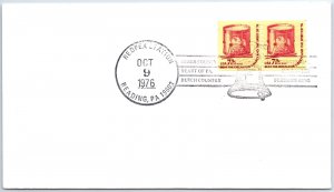 US SPECIAL EVENT COVER REDPEX STAMP EXHIBITION AT READING PENNSYLVANIA OCT 9 '76