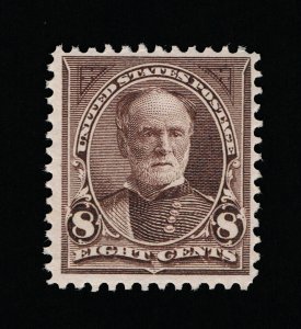 GENUINE SCOTT #272 VF-XF MINT OG H 1895 VIOLET BROWN 8¢ PERF-12 DL-WMK #16234