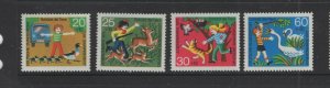 Germany #B481-84  (1972 Animal Protection set) VFMNH CV $2.85