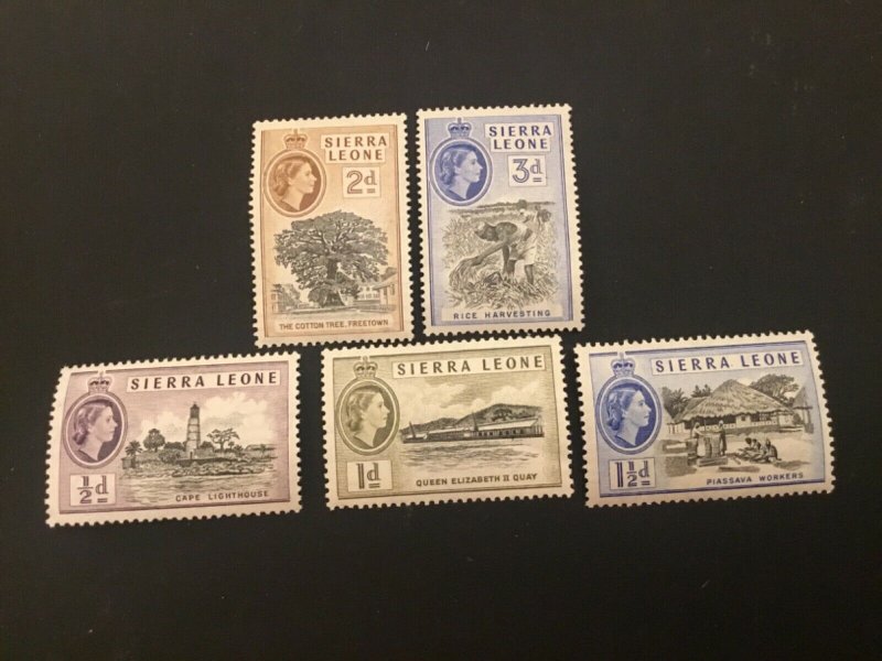 ICOLLECTZONE Sierra Leone 195-199 VF hinged 