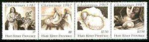 HUTT RIVER - 1987 - Christmas - Perf 4v Strip - Mint Never Hinged