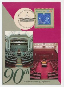 Maximum card Australia 1993 Inter-Parliamentary Conference