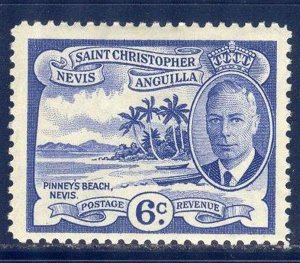 St. Christopher Nevis Anguilla 1952 Landscapes 6c. MH