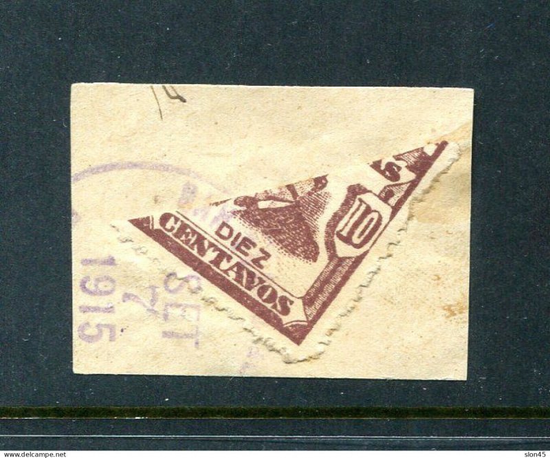 Honduras 1913 Bi sect on piece Used Sc 158 15031