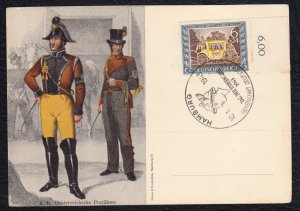 Nazi Germany (Third Reich) 1943 Stamp Day Mail Coach First Day Cancel Card FDC