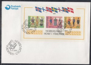 Faroe Islands Scott 101 FDC -  Traditional Costumes