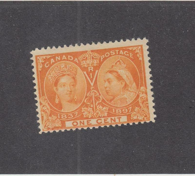 CANADA (MK1552) # 51  F-MLH  1cts  QV DIAMOND JUBILEE / ORANGE CAT VALUE $10