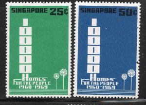 Singapore # 99-100, Mint Hinge