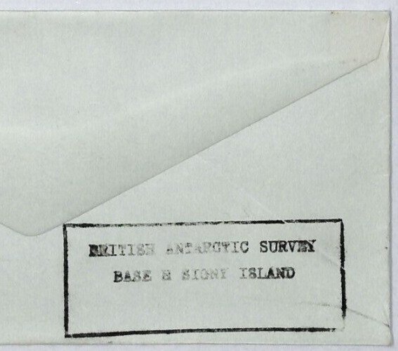 BRITISH ANTARCTIC TERRITORY Cover Signy Island SURVEY BASE Cachet 1972 Ship ZK82