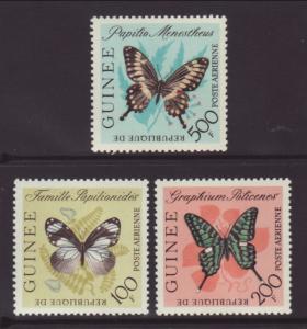 Guinea C47-C49 Butterflies MNH VF