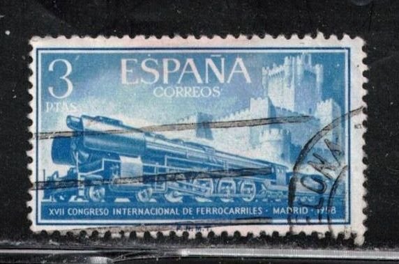 SPAIN Scott # 892 Used - Locomotive