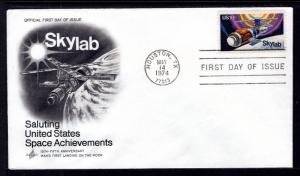 US 1529 Skylab Artcraft U/A FDC
