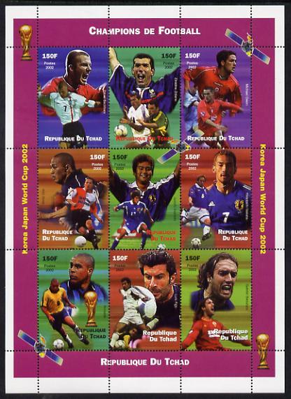 Chad 2002 FOOTBALL World Cup Korea-Japan Sheet Perforated Mint (NH)