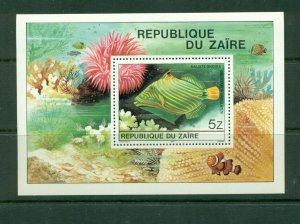 Zaire  #981A (1980 Fish sheet) VFMNH CV $4.75