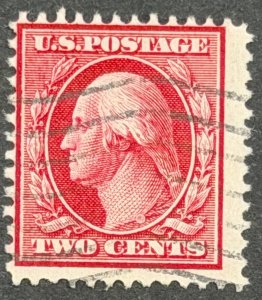 USA SC#375, 1910-1911, 2c Washington, Used, VG