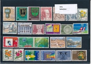 D397366 Switzerland Nice selection of VFU Used stamps