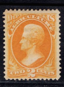 US STAMPS #O2 OFFICIAL MINT OG H $275 LOT #86631-2*