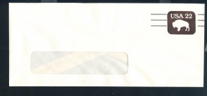 US Scott's # U608a -Buffalo-No. 10 Windowed Env.-Unused-Flap Sealed