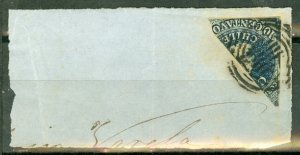 FI: Chile 10 used diagonal bisect on piece (CV on cover $165)